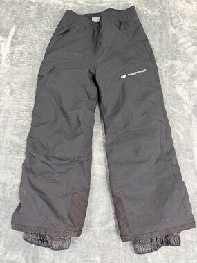 Obermeyer Kids Black Ski Snow Pants Reinforced Knees Size 6